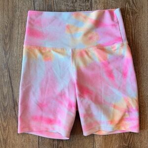 Beach Riot Ribbed tie-dye Biker Shorts